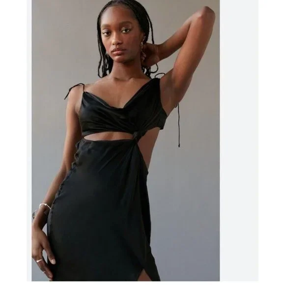 kyra cut out maxi dress For Love & Lemons Kyra Cut Out Maxi Dress Black